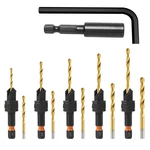 12PCS Adjustable Countersink Drill Bit Set W/ Magnetic Extension Box. Fixed Price $12.21.