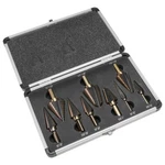9PC Stark Titanium Black Nitride Gold Colbalt Step Uni Drill Bit Set Sae #31012. Fixed Price $89.99.
