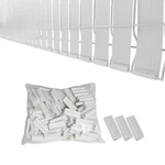 Xkmt- White Mouting Bracket For Chain Link Fence View Blocking Privacy Tape W.... Fixed Price $19.43.