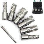 Oscarbide Annular Cutter Set 7 Pieces 3/4" Weldon Shank 1"CUTTING DEPTH,1/2 T.... Fixed Price $150.73.