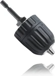 3/8" Keyless Drill Chuck Adapter With 1/4" Hex Shank For Impact Drivers. Fixed Price $10.49.