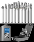 Sworker 10PCS Carbide Burr Set 1/4 Shank W/grey Box Max Head Xl, Case. Fixed Price $58.46.