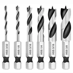 6PCS Brad Point Drill Stubby Set For Wood Spiral Twist 1/.... Fixed Price $15.99.