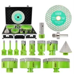 Fachlich 13PCS 6-125MM Drill Bits Kit Hole Saw Set For Tile Marble Concrete. Fixed Price $151.99.