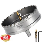 Rekckrul 5" Hole Saw Kit Metal Carbide Tct Titanium Pilot Bit Set. Fixed Price $41.99.