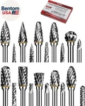 Carbide Burr Set 20PC 1/8" Shank 3MM Tungsten Double Cut Rotary. Fixed Price $38.00.