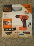 Black And Decker 8V Drill Home Decorating Kit New Box BDCD8HDPK. Fixed Price $24.00.
