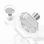 Ceymio Crystal Brass Hexagon Glass Knobs For Kitchen Cabinet Drawer Pulls 4-PACK. Fixed Price $24.62.