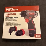 Multi-head Power Drill Set Hyper Tough 12V Max 3-IN-1 With 1.5AH Battery. Fixed Price $35.95.
