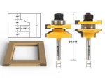 Ogee Bit Rail And Stile Router Set - 1/4" Shank Yonico 12243Q. Fixed Price $41.95.