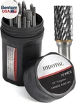 Carbide Burr Set 1/4" Shank 10PC Tungsten Double Cut Rotary For. Fixed Price $102.27.