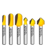 Mna 90 Degree Groove And Round Nose Router Bit Set, 1/4 Inch Shank Signmaki.... Fixed Price $25.16.