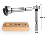 1" Diameter Steel Forstner Drill Bit - 3/8" Shank Yonico 43015S. Fixed Price $10.95.