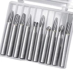 10PC Tungsten Carbide Burr 1/4" Shank Double Rotary Cutting Set.... Fixed Price $42.28.