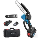 Jovant 6" Mini Chainsaw Cordless Handheld, Tree Trimmer Branch Cutter, 1.8 Lbs. Fixed Price $58.87.