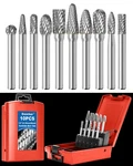 Sworker 10PCS Carbide Burr Set 1/4 Shank W/red Box Max Head Dia Xl, Case. Fixed Price $62.49.