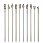 10PCS Long Carbide Burr Set 1/8" Shank Total 4" Compatible With Dremel Die Gri. Fixed Price $34.81.