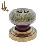 10 Pack Retro Ceramic Knobs, Vintage Dresser Leopard Kitchen Petal Cabinet Pu.... Fixed Price $27.16.