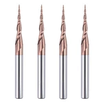 Spetool 4PCS Tapered Ball Nose End Mill 1/4 -3 With 0.5MM Tip Diameter 0.25MM.... Fixed Price $113.96.