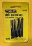 Vtg Stanley Yankee 04-069 Push Drill Points Bits 8PC Set Sealed Nip. Fixed Price $74.99.