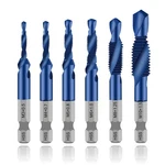 6 Packs Combination Drill & Taps Bit Set, Screw Tapping Sizes Metric Thr.... Fixed Price $21.19.