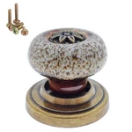 5 Pack Retro Ceramic Knobs, Vintage Dresser Leopard Kitchen Petal Cabinet Pul.... Fixed Price $21.07.