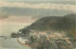 Cordova Alaska Birdseye View Hand Colored Postcard 1909 Owl Drug 24-8064. Fixed Price $13.39.