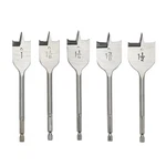 5 Pcs 1" To 1-1/2" Wood Spade Drill Set Paddle Flat Fast Ship. Fixed Price $23.99.