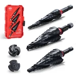 Ezarc Step Drill For Metal, M35 Cobalt Unibit 1/8" - 7/8" (3PCS Set). Fixed Price $84.90.