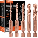 M35 Cobalt Stubby Drill Bit Set For Metal & Stainless Steel, Sae Sizes 3/32"-.... Fixed Price $37.58.