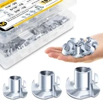 180PCS 1/4-20 5/16-18 3/8-16 T-nut Assortment Kit, Pronged Blind Zi.... Fixed Price $27.09.