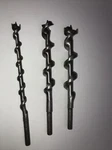 Home Utility Wood Boring Spiral Auger 5.5IN 3/8, 5/8, 3/4 (3BITS). Fixed Price $11.78.