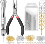 Leobro Hand Drill 222 Pcs Pin Vise With Bits 0.8-3MM. Fixed Price $26.98.