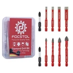 Focstol 10PCS Diamond Drill Bits Set 3/16"-3/8" Tile Glass Ceramic Hex Shank. Fixed Price $43.99.