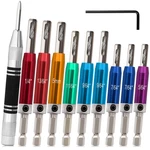 Self Centering Drill Bit Set Hex Shank Vix And Punch, 5/64"-1/4". Fixed Price $30.45.
